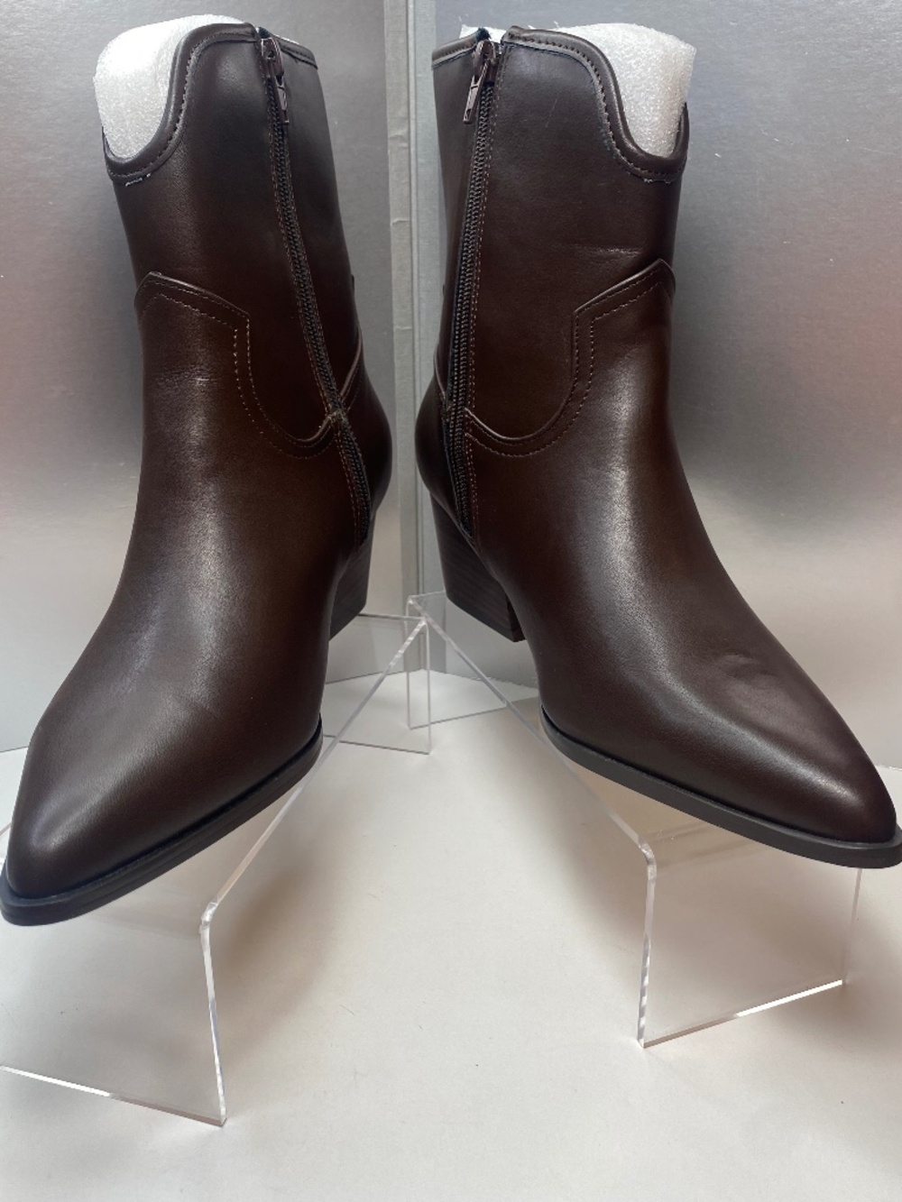 CUSHIONAIRE Women's Western Memory Foam Boot US Size 6.5 WIDE Like New NO BOX